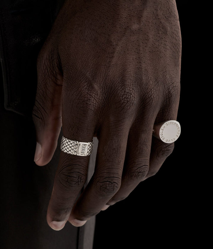 TEXT LOGO SOVEREIGN RING