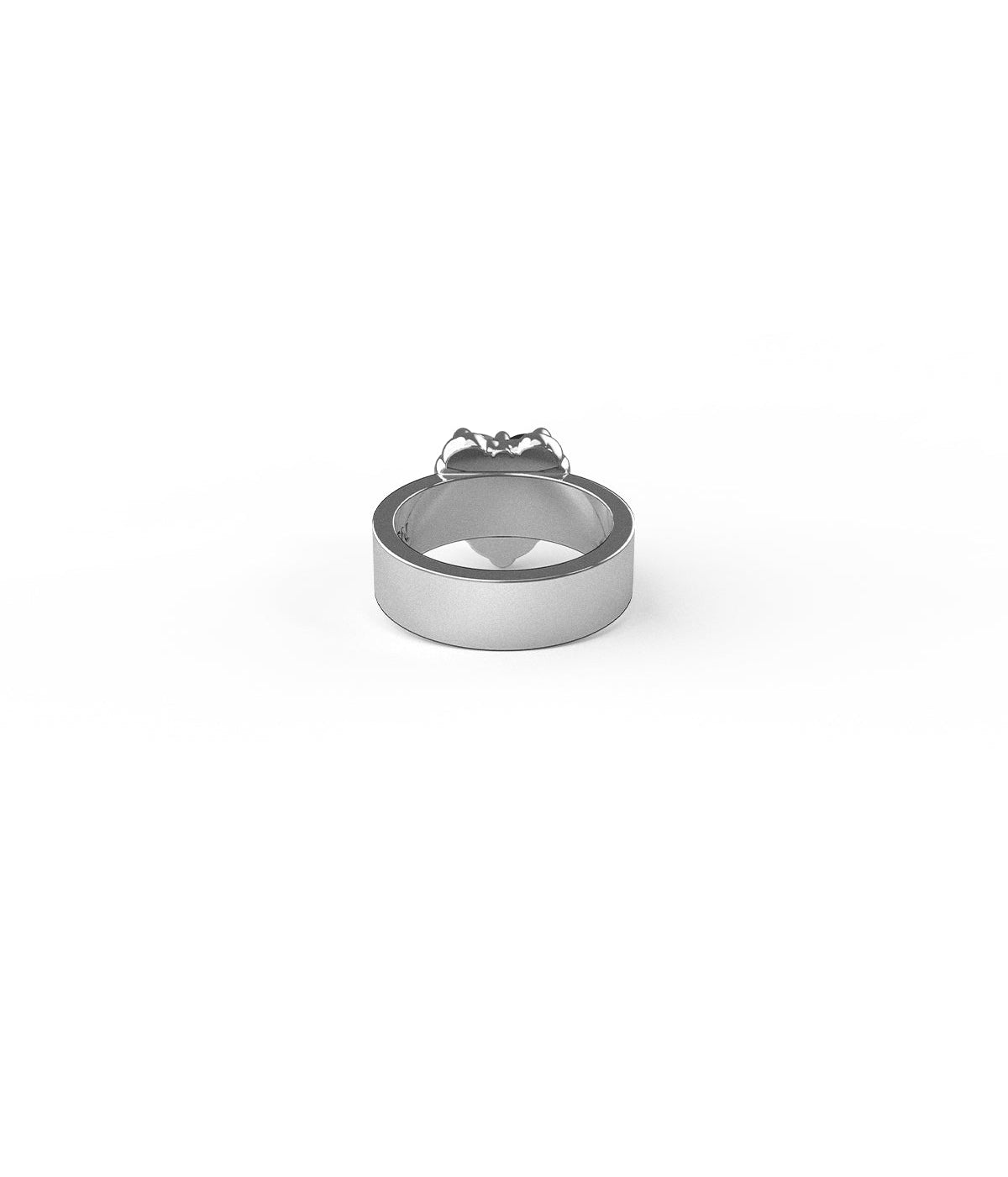 Stolen Girlfriends Club | LOVE CLAW HEART RING ROSE QUARTZ & SILVER
