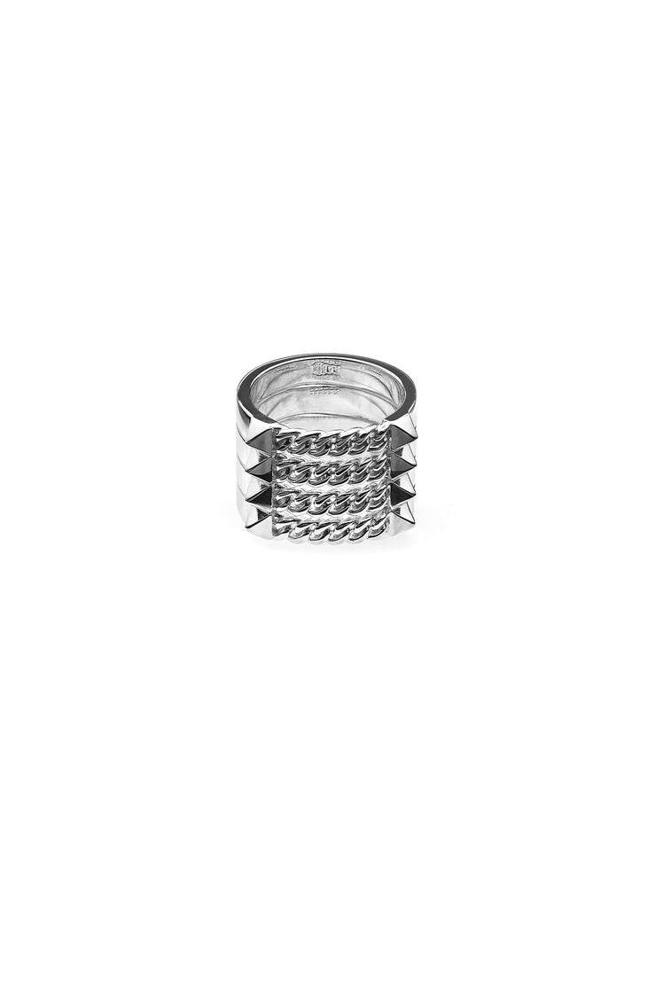 STACKED CURB SPIKE RING