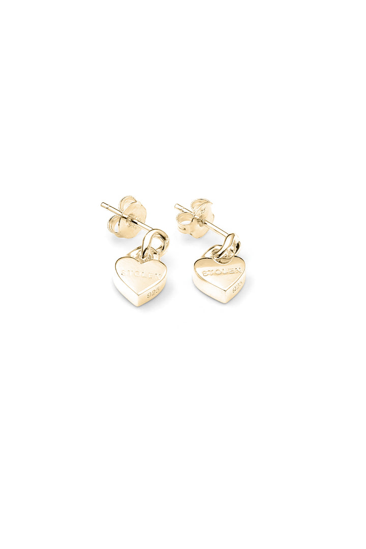 LOVE CHAIN EARRING GOLD PLATED