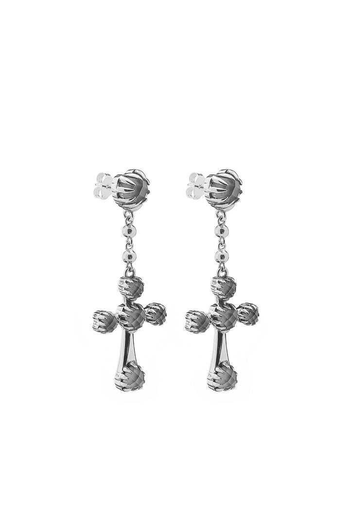 GOTHIC CROSS DROP EARRING