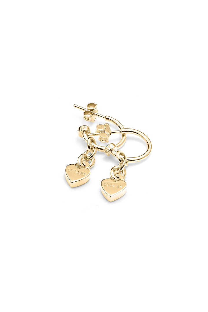 LOVE CHAIN ANCHOR EARRING GOLD PLATED