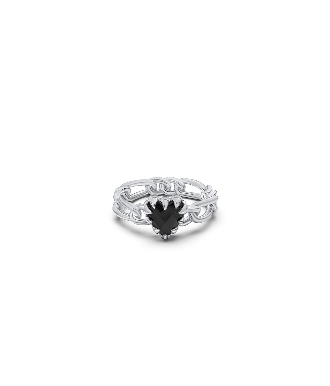 LOVE CLAW CURB RING - ONYX