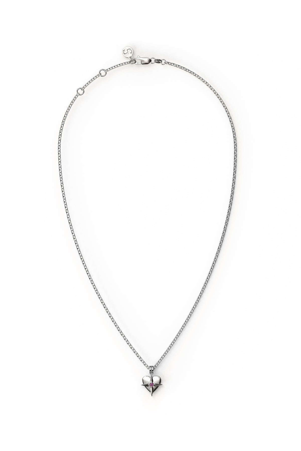 Birthstone Heart Necklace July - Ruby – Stolen Girlfriends Club