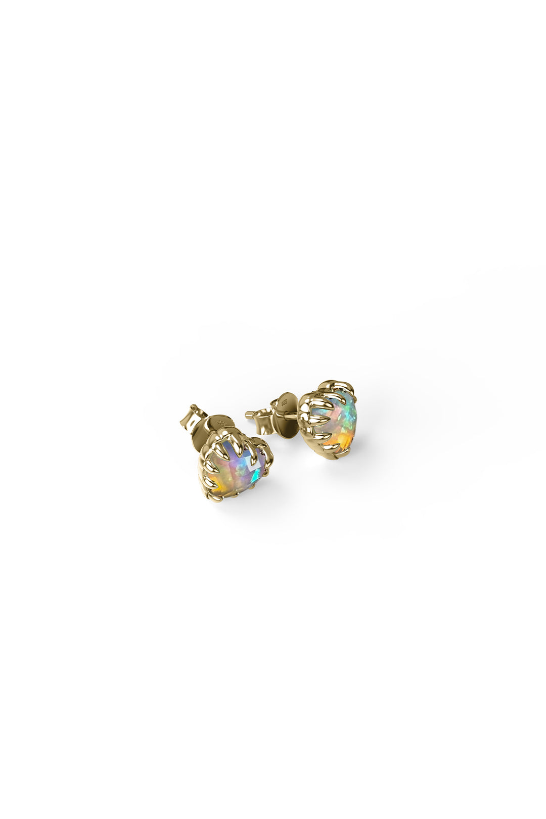 LOVE CLAW EARRINGS BELLO OPAL - GOLD PLATED