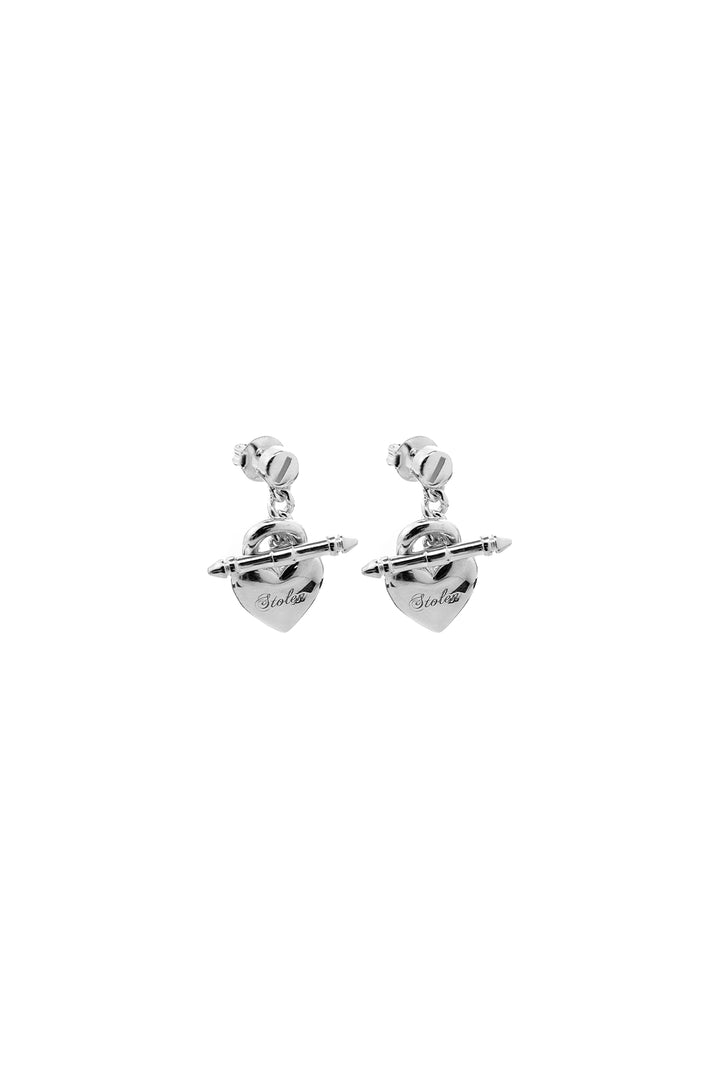 LOVE LOCKET FOB EARRINGS