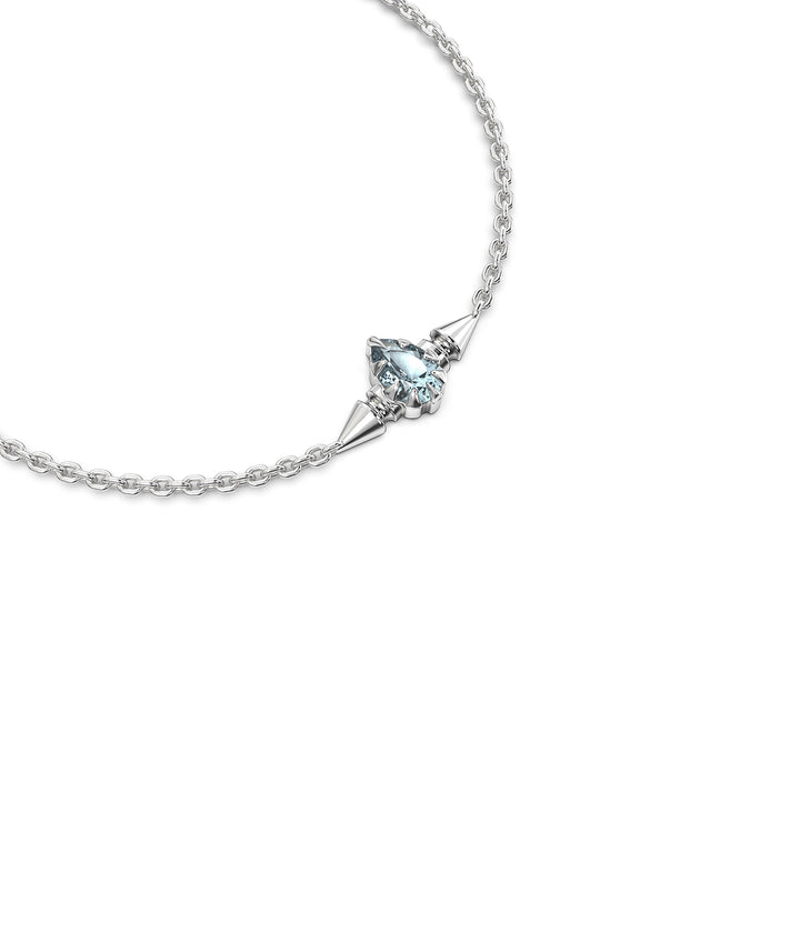 PRECIOUS PUNK DROPLET BRACELET - SKY BLUE TOPAZ