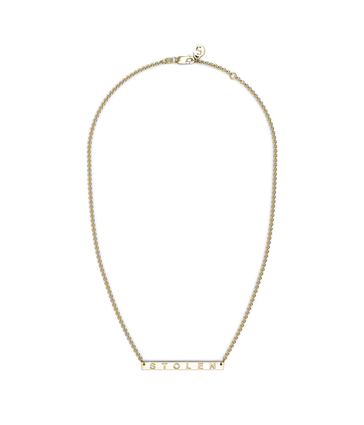 Stolen Girlfriends Club | STOLEN PLANK NECKLACE - GOLD PLATED