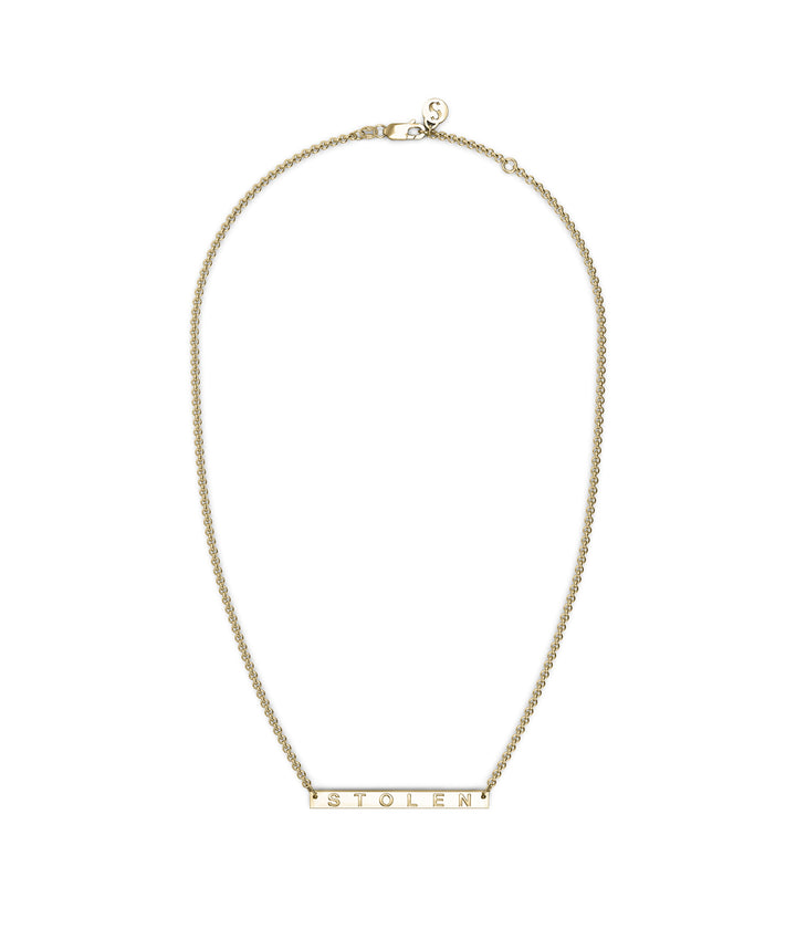 STOLEN PLANK NECKLACE - GOLD PLATED
