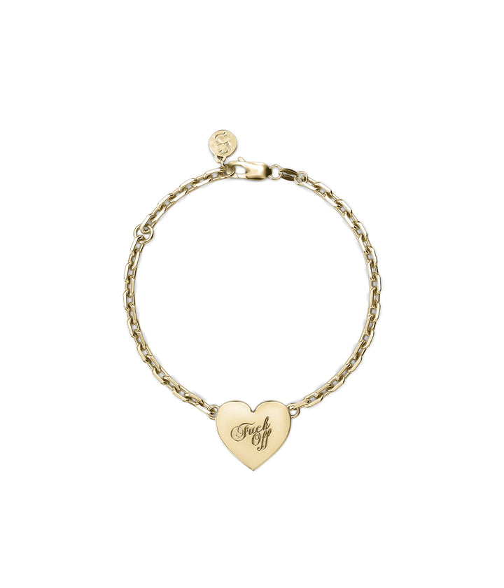 WARM WELCOME HEART BRACELET GOLD PLATED