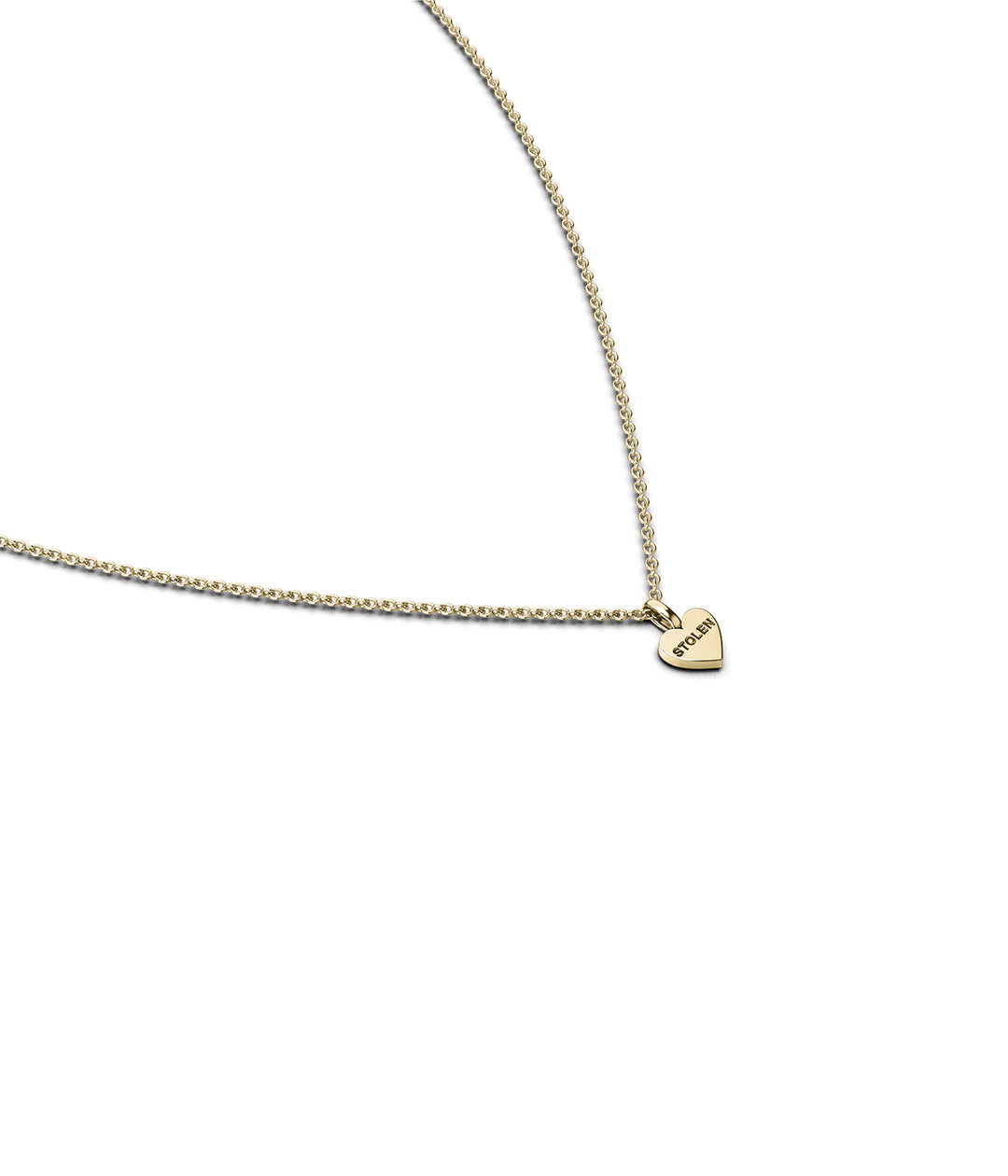 STOLEN HEART NECKLACE - 9K GOLD