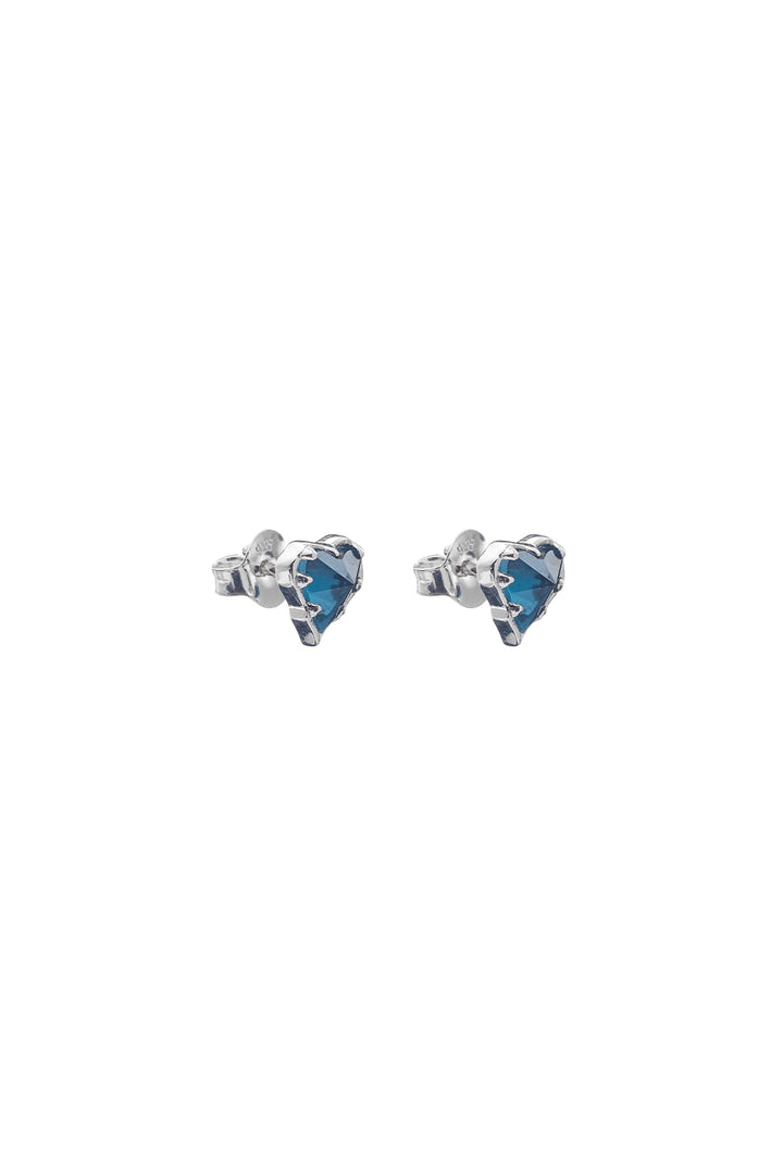 LIQUID HEART STUD EARRINGS