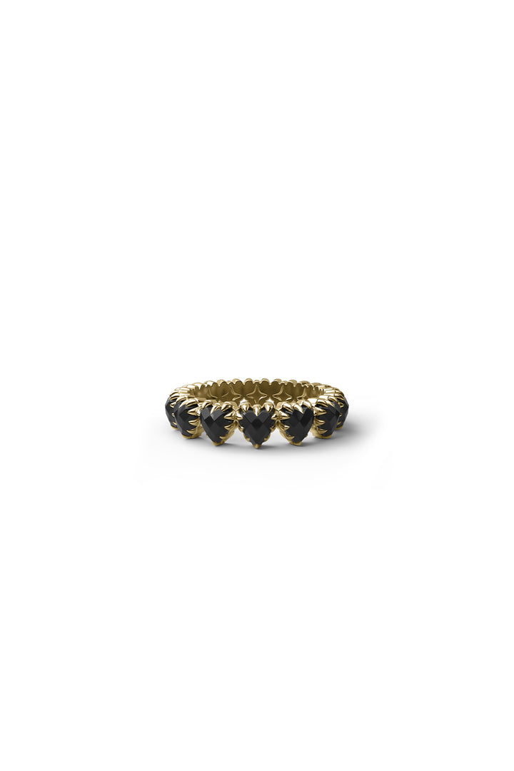 LOVE CLAW ETERNITY RING - GOLD PLATED