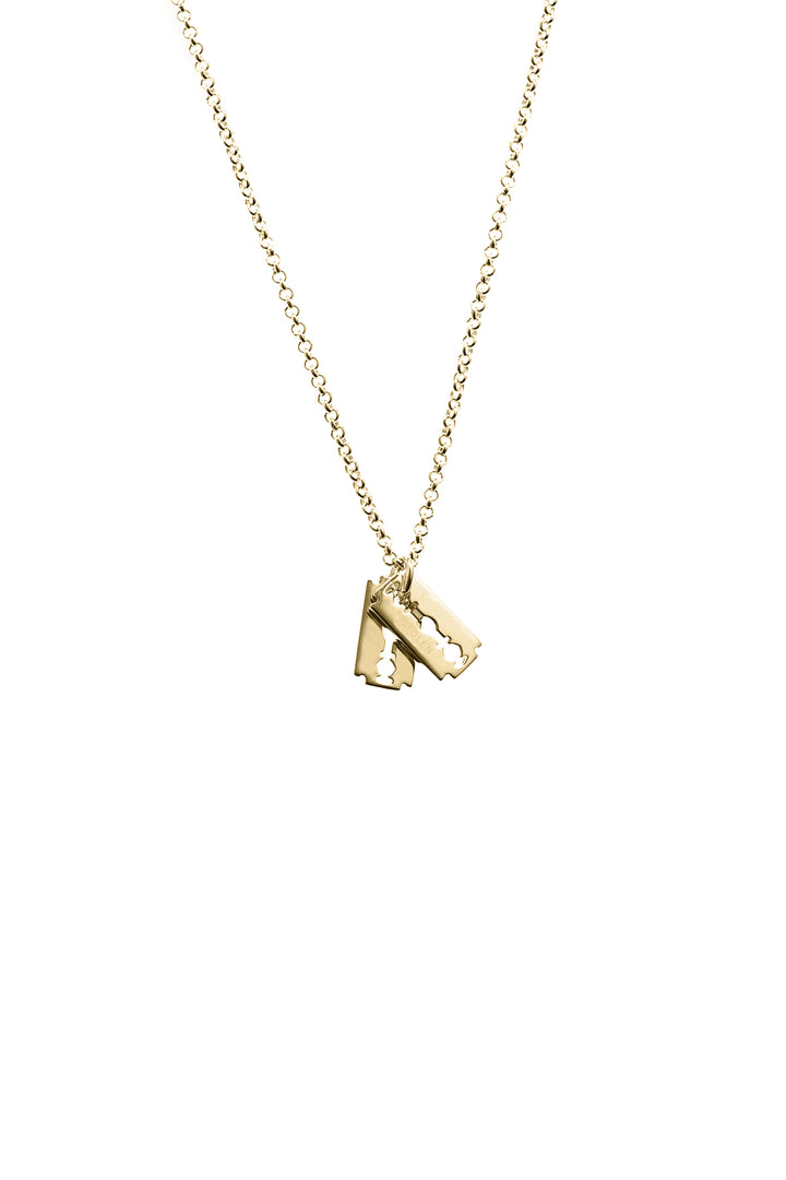 BABY BLADES NECKLACE - GOLD PLATED