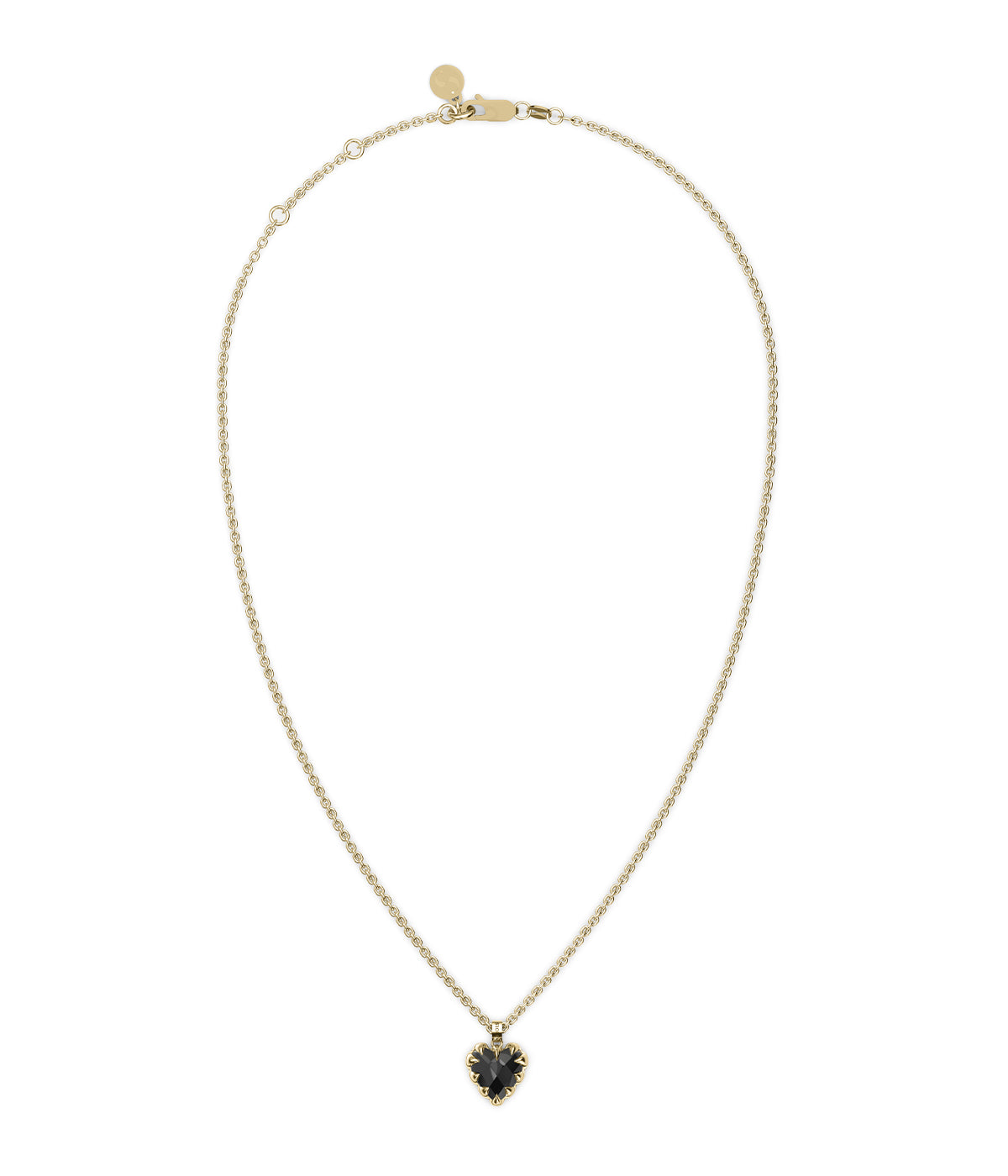Stolen Girlfriends Club Love Claw ネックレス Stolen Girlfriends Club | LOVE CLAW HEART NECKLACE ONYX & GOLD PLATED