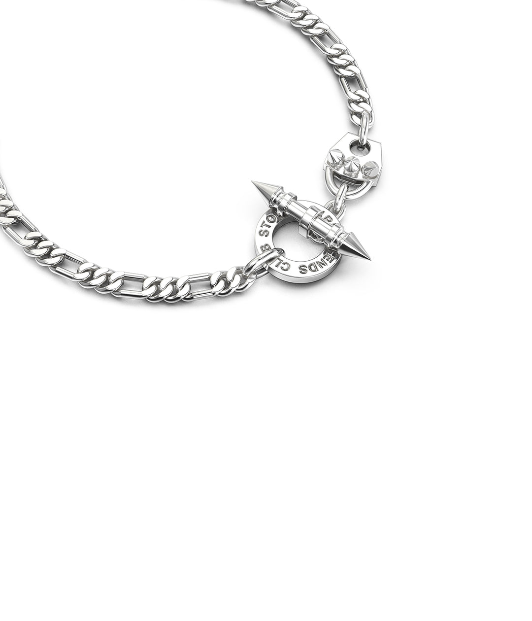 SPIKED FOB BRACELET