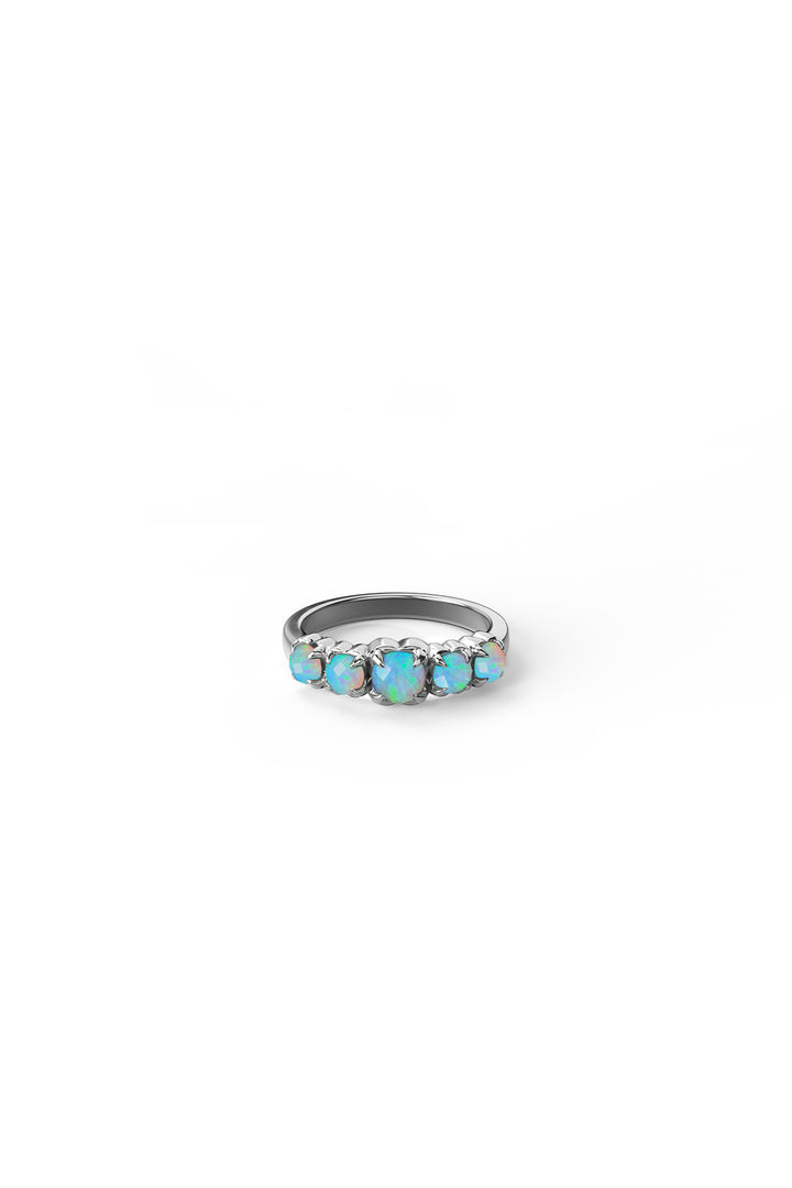 HALO CLUSTER RING BELLO OPAL