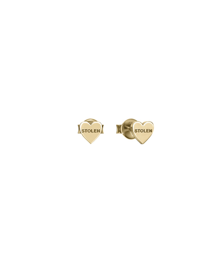 STOLEN HEART EARRINGS - GOLD PLATED
