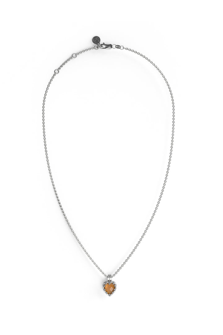 LOVE CLAW NECKLACE CITRINE