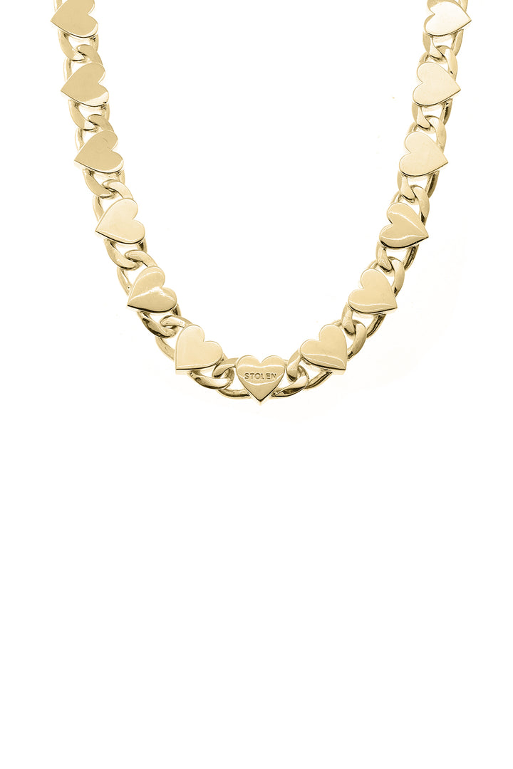 LOVE CHAIN NECKLACE GOLD PLATED