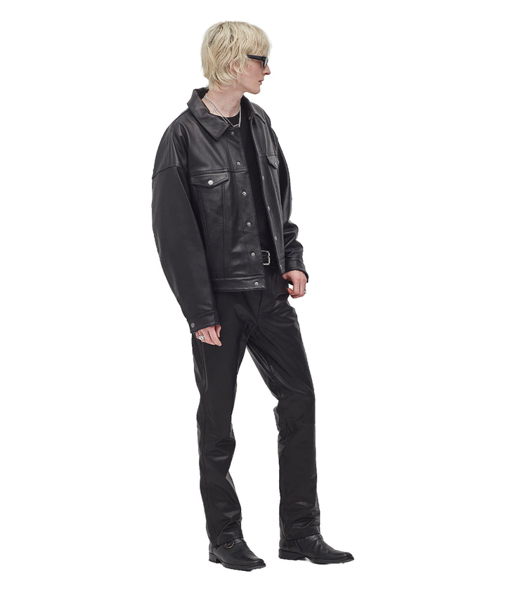 SABBATH LEATHER TRUCKER JACKET