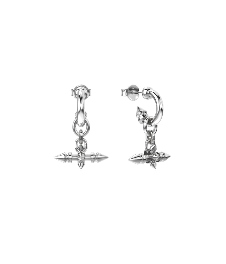SPIKED FOB EARRINGS
