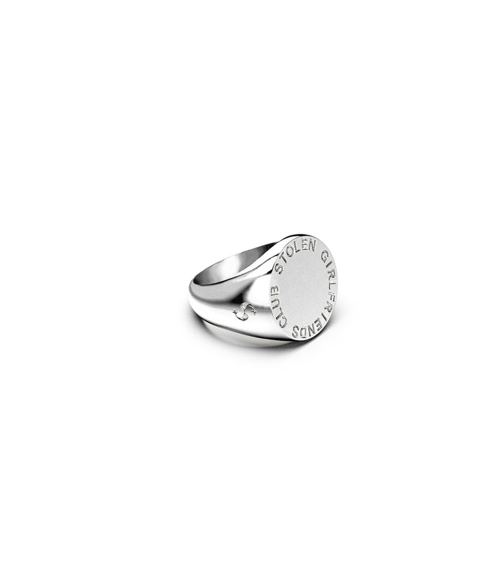TEXT LOGO SOVEREIGN RING