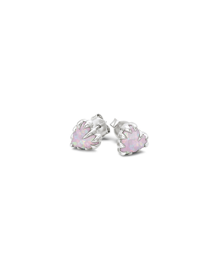 LOVE CLAW EARRINGS - PINK BELLO OPAL