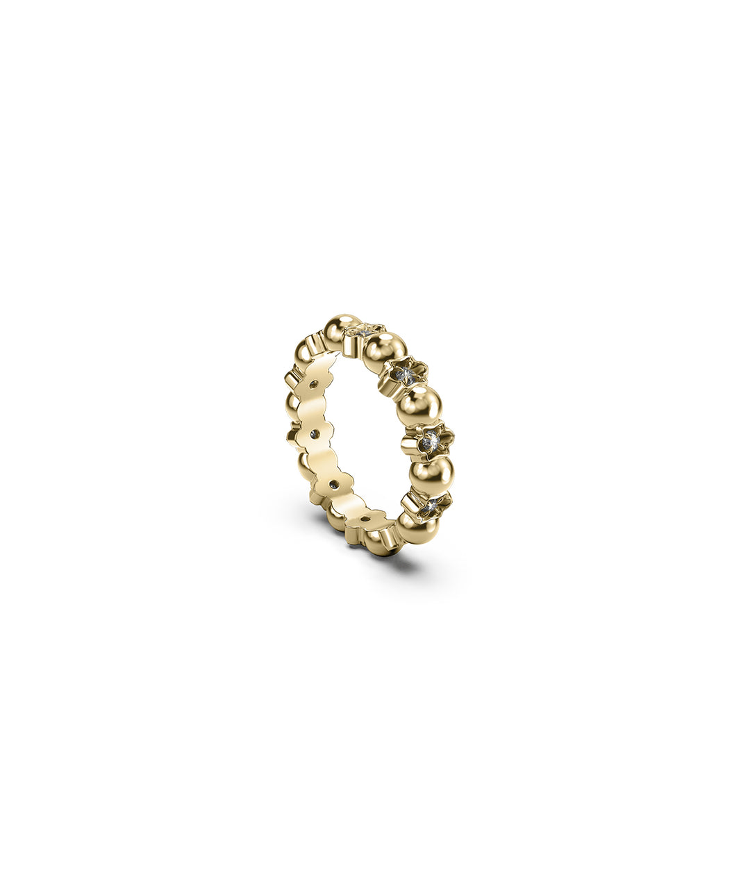 DARKNESS AND LIGHT RING - GOLD VERMEIL