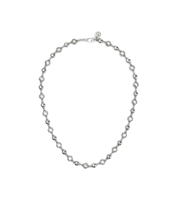 DARKNESS AND LIGHT BALL CHAIN NECKLACE