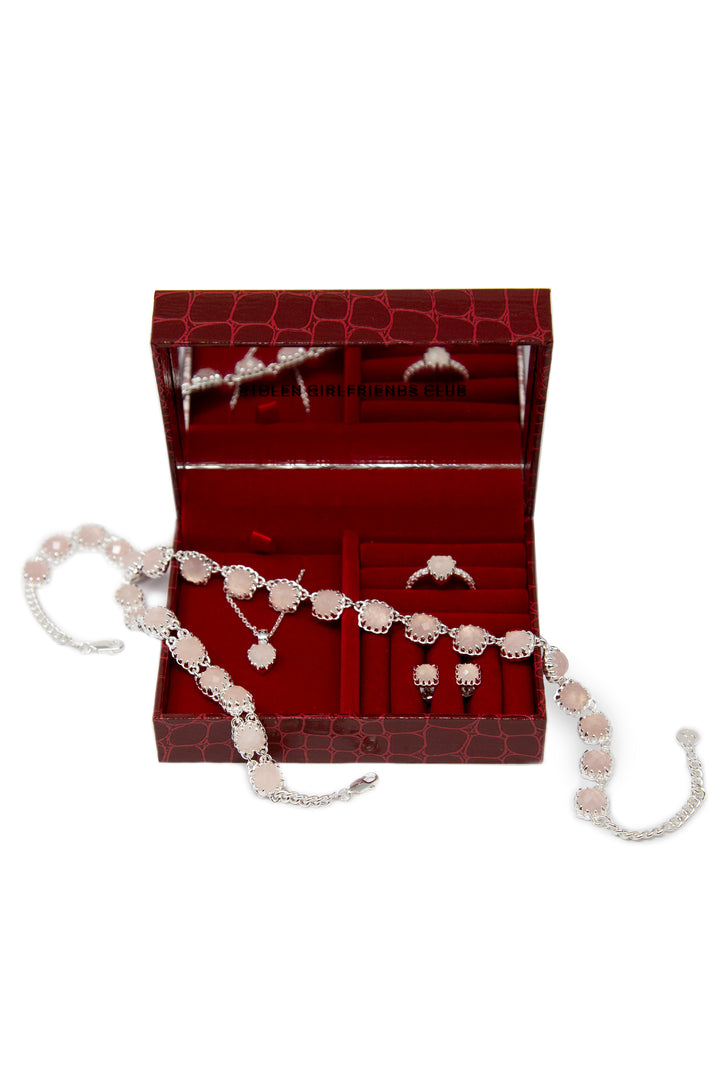 JEWELLERY BOX - TRAVEL SIZE RED SNAKE