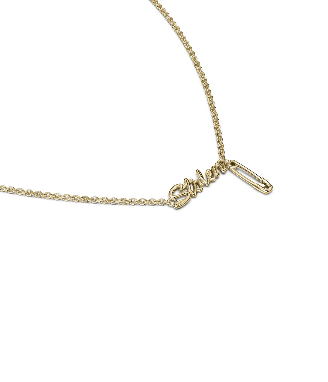SENTIMENTAL SCRIPT NECKLACE - GOLD PLATED
