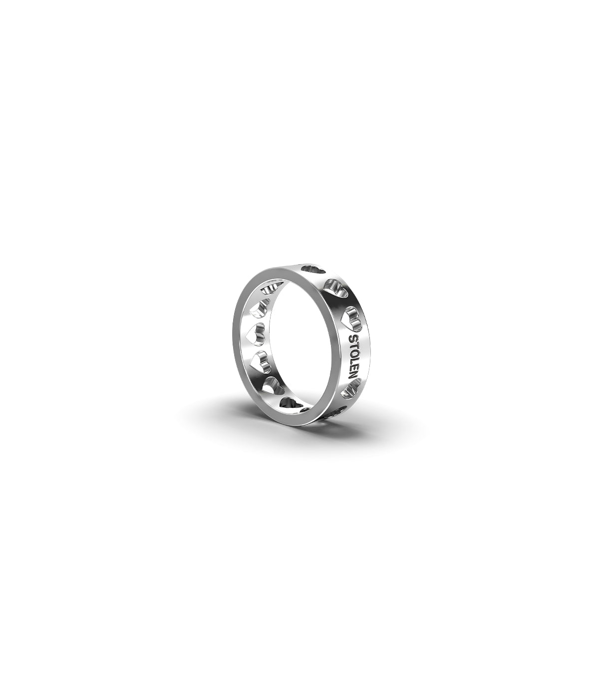 Stolen Girlfriends Club Heartless Band Ring in Sterling Silver - 6mm