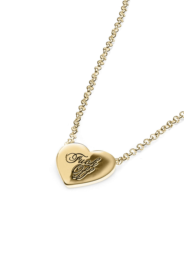 WARM WELCOME HEART NECKLACE GOLD PLATED