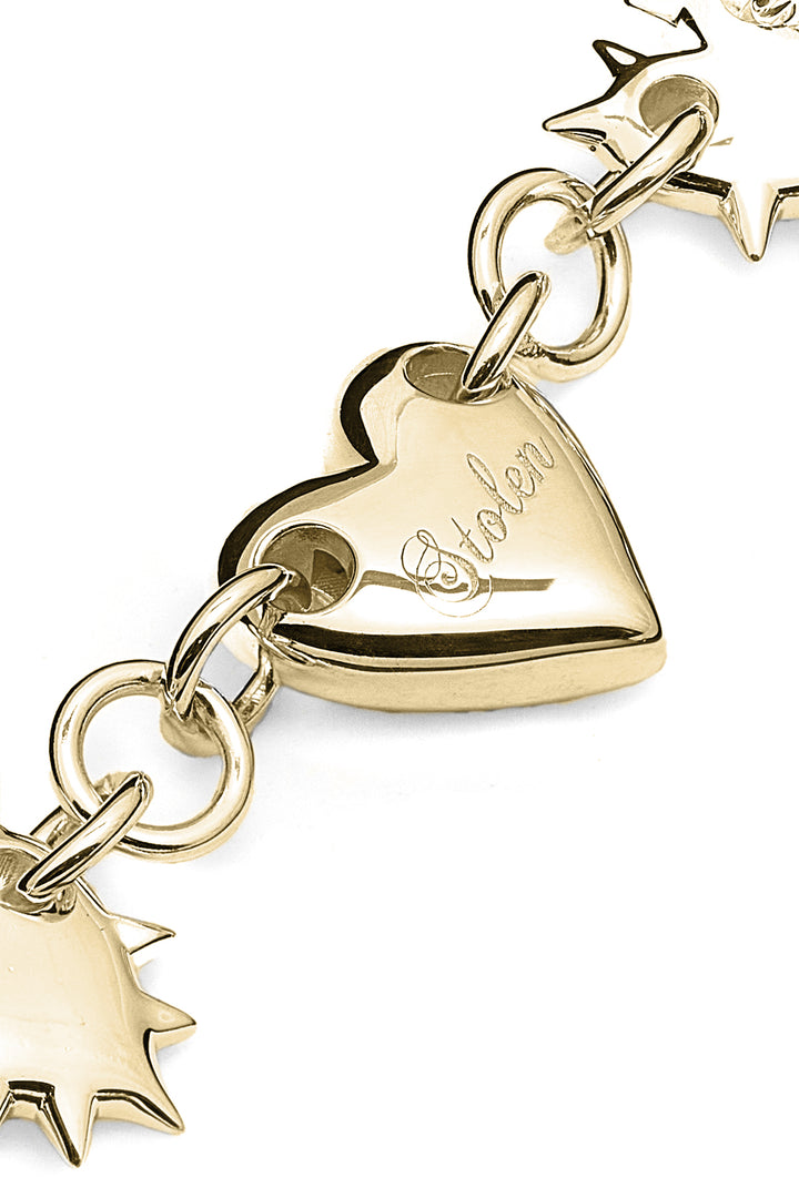 LOVE LOCKET ETERNITY BRACELET GOLD PLATED