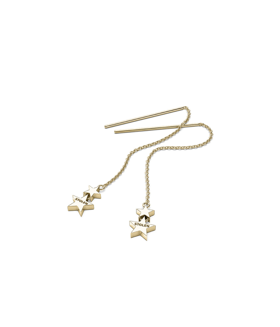FALLING STOLEN STAR EARRING - GOLD PLATED