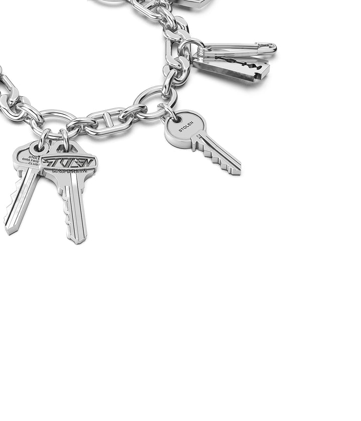 MULTI KEY CHARM BRACELET