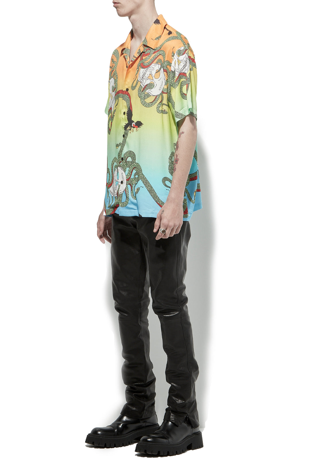 SNAKES & SKULLS CAMP COLLAR SHIRT