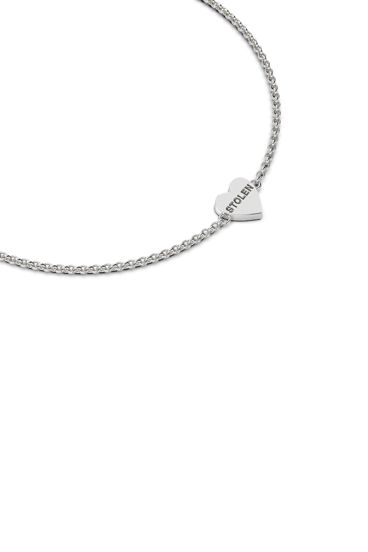 Stolen Girlfriends Club - Sterling Silver Single Heart Chain