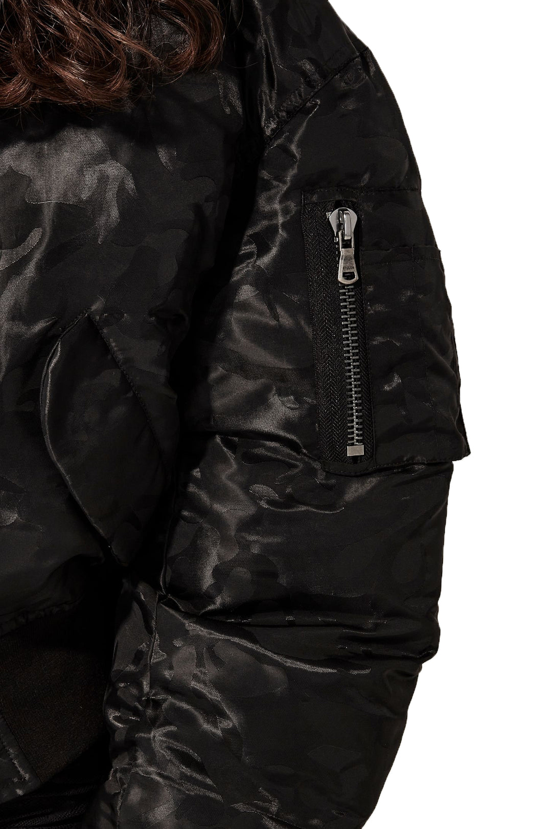 STOLEN BOMBER - BLACK CAMO