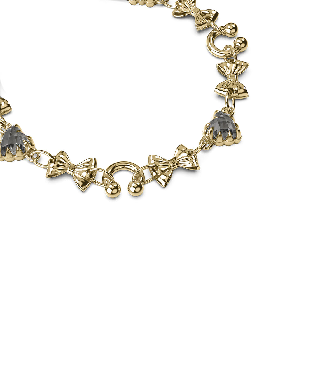 GOTHIC SENTIMENT BRACELET - GOLD PLATED