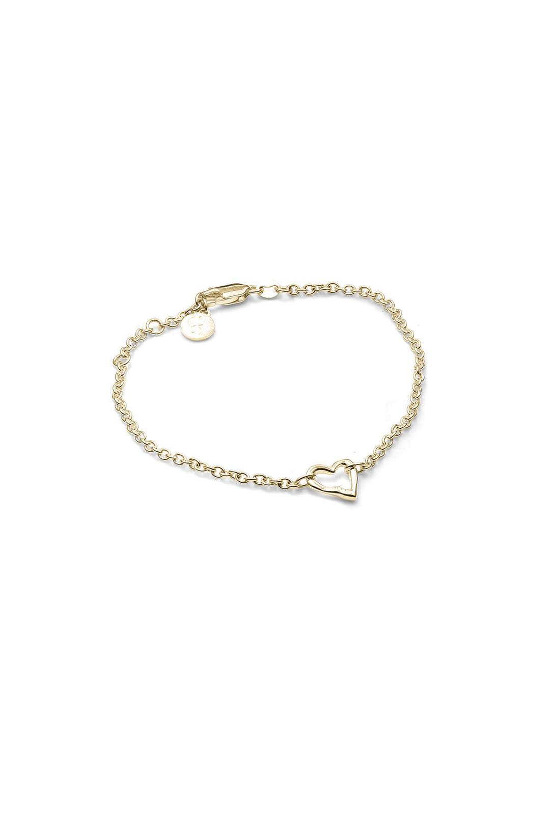 MELTED HEART BRACELET GOLD PLATED