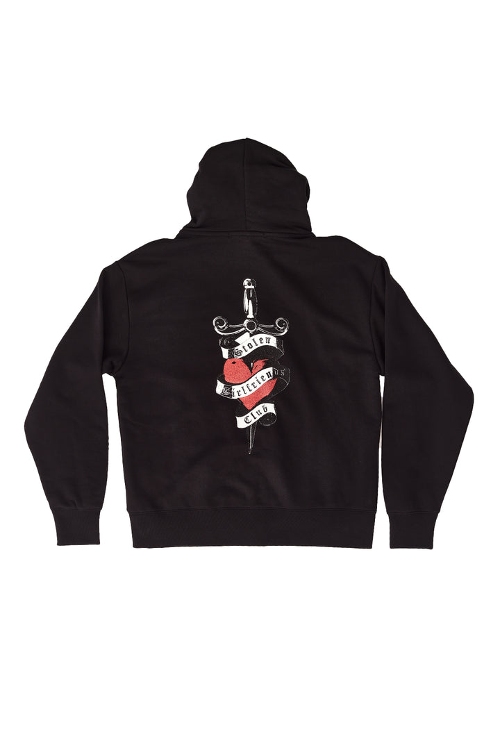 HEART DAGGER ZIP HOOD