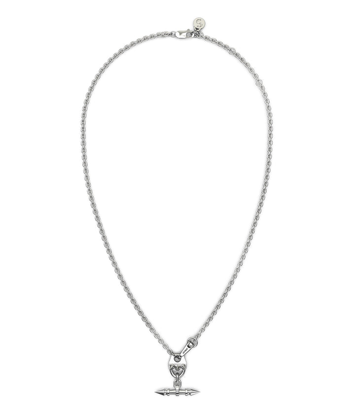 SPIKED FOB NECKLACE