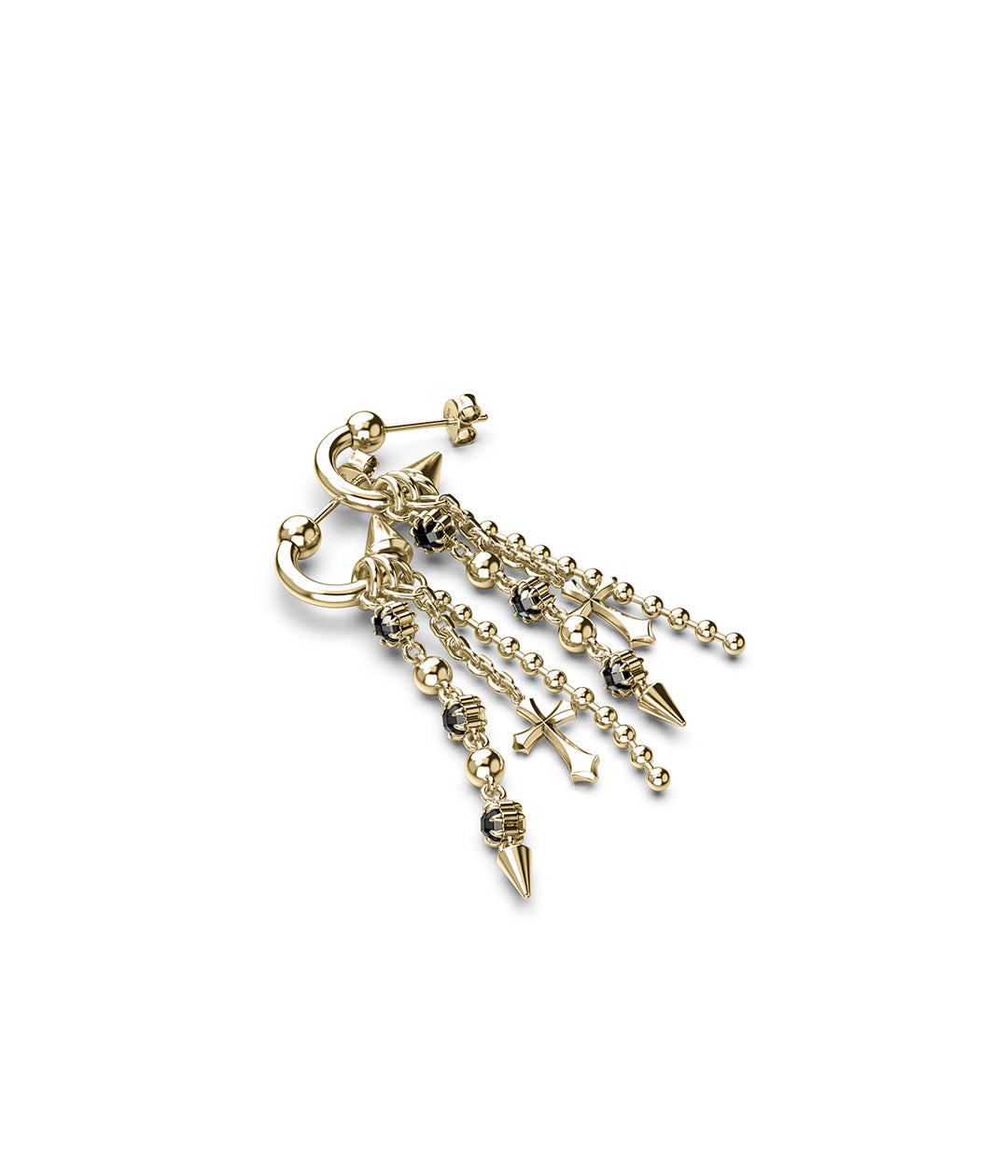 QUIET POWER CASCADE EARRINGS - GOLD PLATED