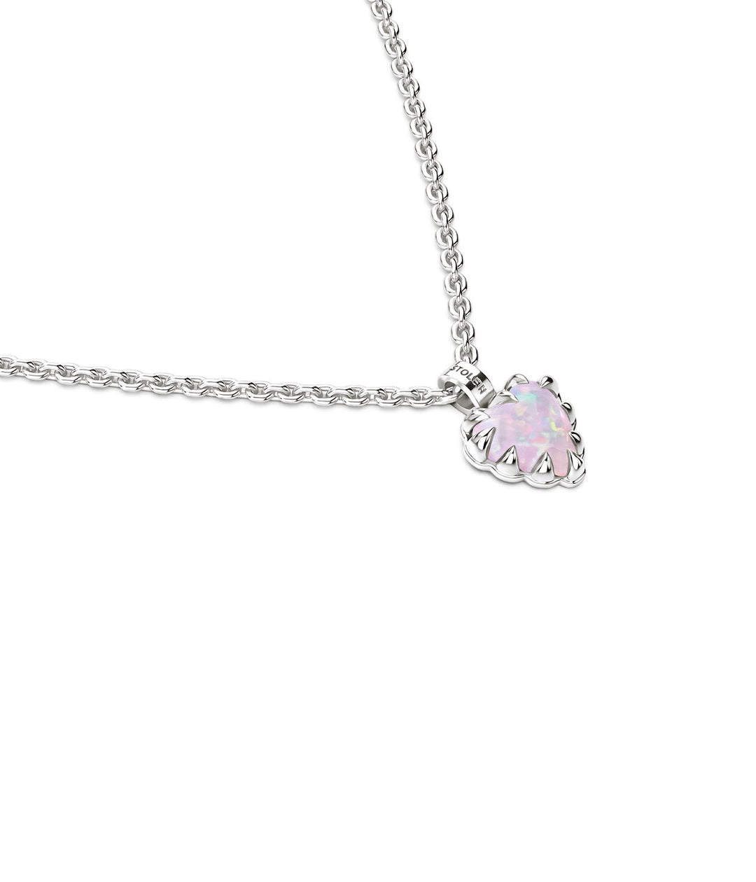 MINI LOVE CLAW NECKLACE - PINK BELLO OPAL