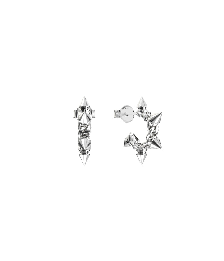 SPIKED HOOP EARRINGS