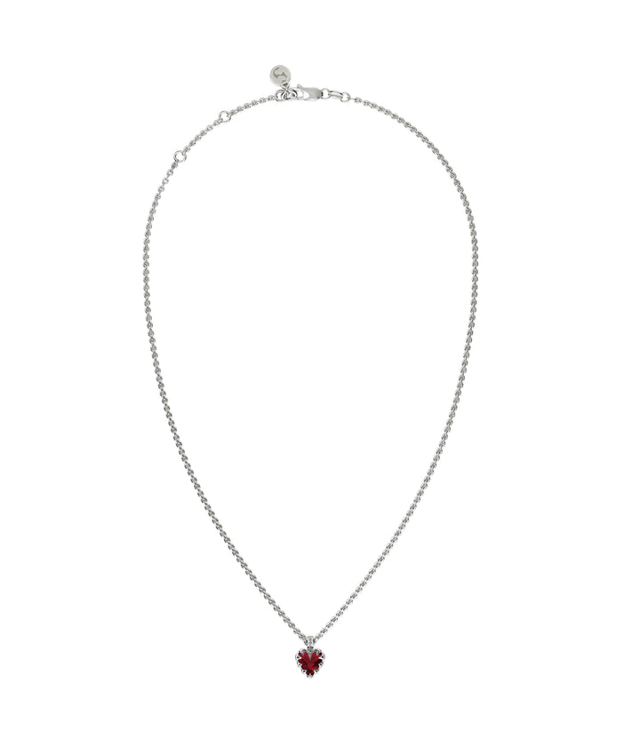 MINI LOVE CLAW NECKLACE GARNET