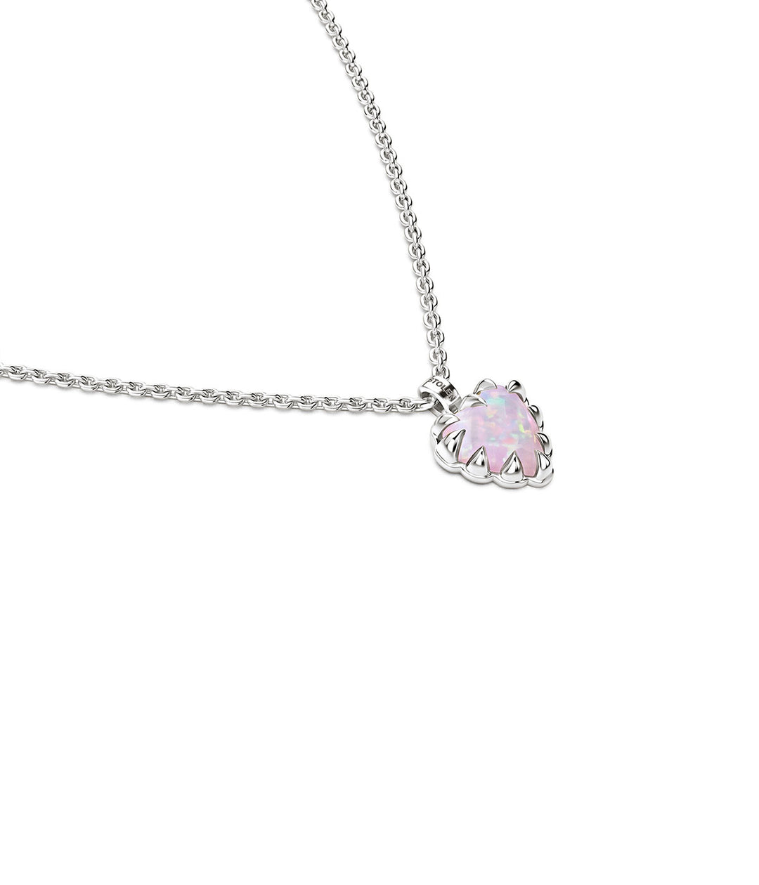 LOVE CLAW NECKLACE - PINK BELLO OPAL