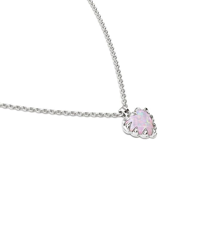 LOVE CLAW NECKLACE - PINK BELLO OPAL